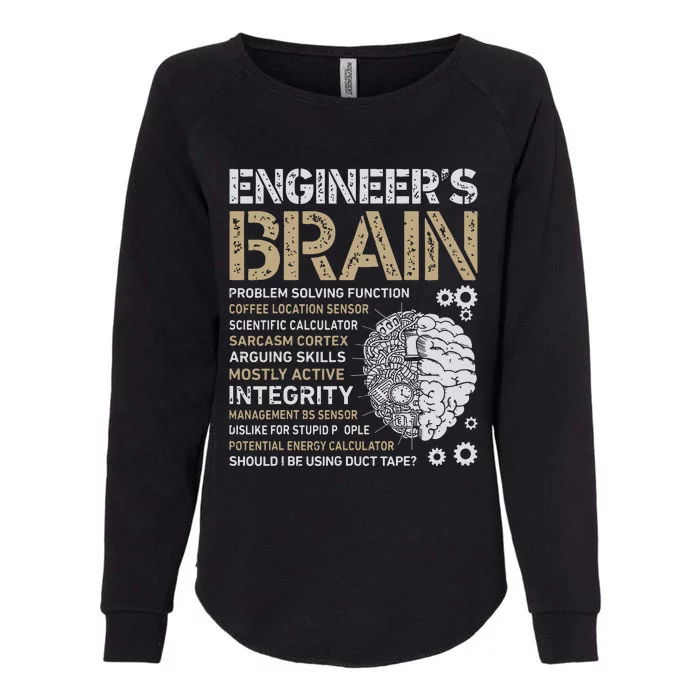 Engineers Brain Funny Process Engineer Men Engineering Gift Womens California Wash Sweatshirt