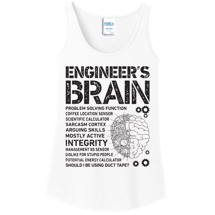 Engineers Brain Funny Process Engineer Men Engineering Gift Ladies Essential Tank