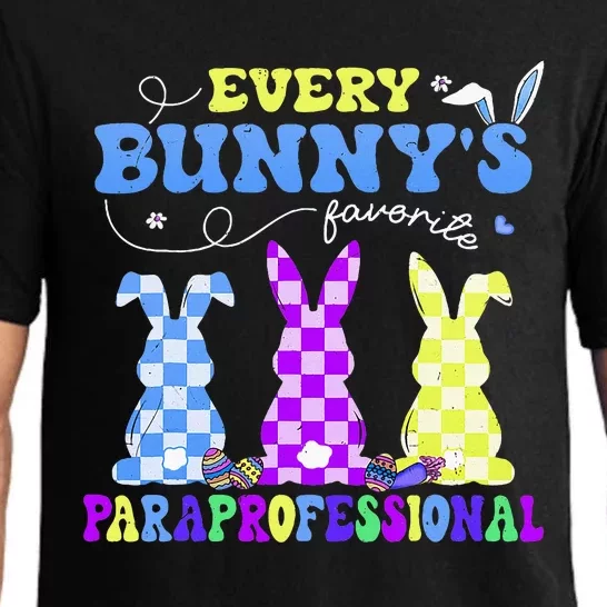 Every BunnyS Favorite Paraprofessional Groovy Easter Rabbit Pajama Set