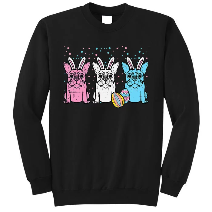 Easter Bunny French Bulldogs Frenchie Dogs Tall Sweatshirt