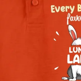 Every Bunny Favorite Lunch Lady Easter Day Funny Gift Dry Zone Grid Performance Polo