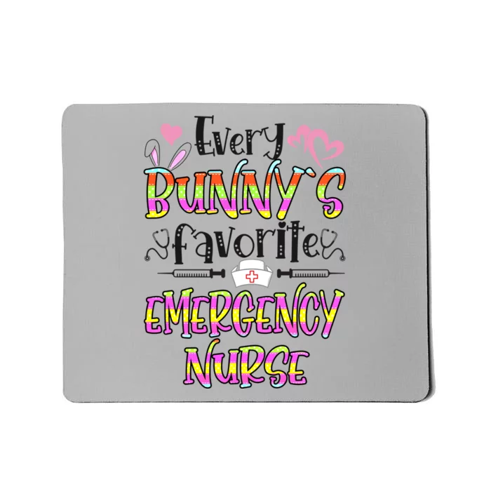 Emergency Bunnys Favorite Nurse Easter Day Funny Gift Mousepad