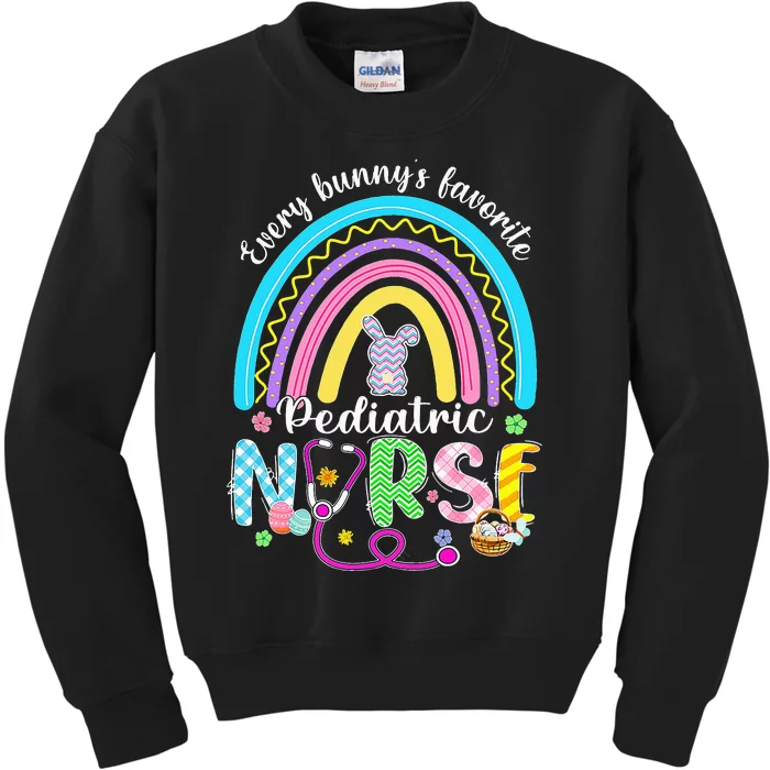 Every Bunny's Favorite Pediatric Nurse Nursing Easter Day Kids Sweatshirt