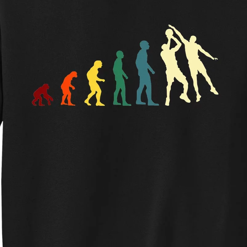 Evolution Basketball Funny Novelty Gift Idea Tall Sweatshirt