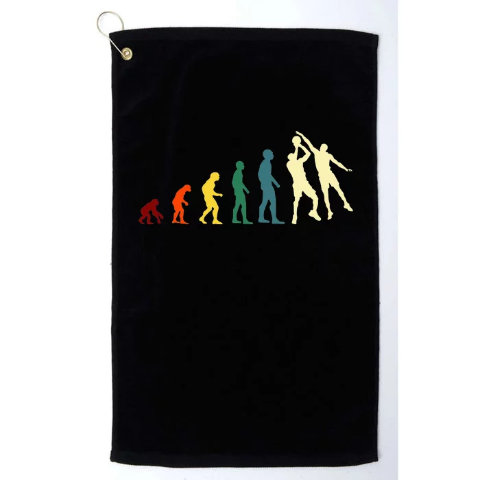 Evolution Basketball Funny Novelty Gift Idea Platinum Collection Golf Towel