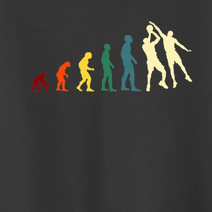 Evolution Basketball Funny Novelty Gift Idea Toddler T-Shirt