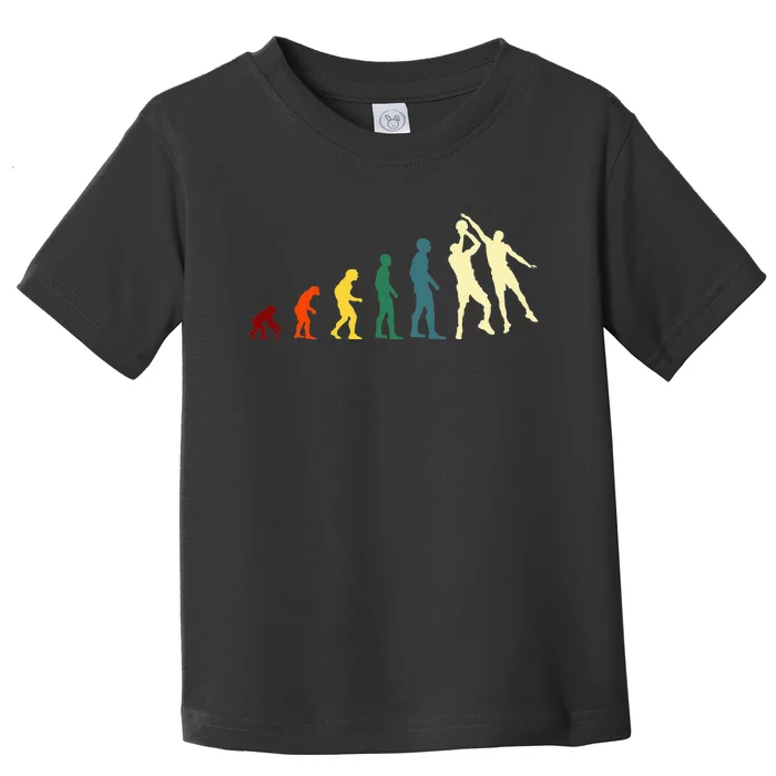 Evolution Basketball Funny Novelty Gift Idea Toddler T-Shirt