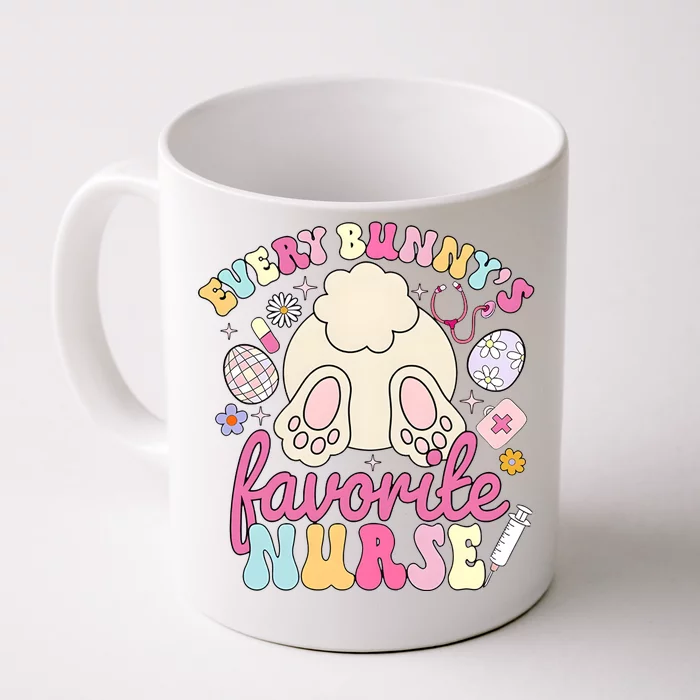 Every BunnyS Favorite Nurse Easter Day Front & Back Coffee Mug