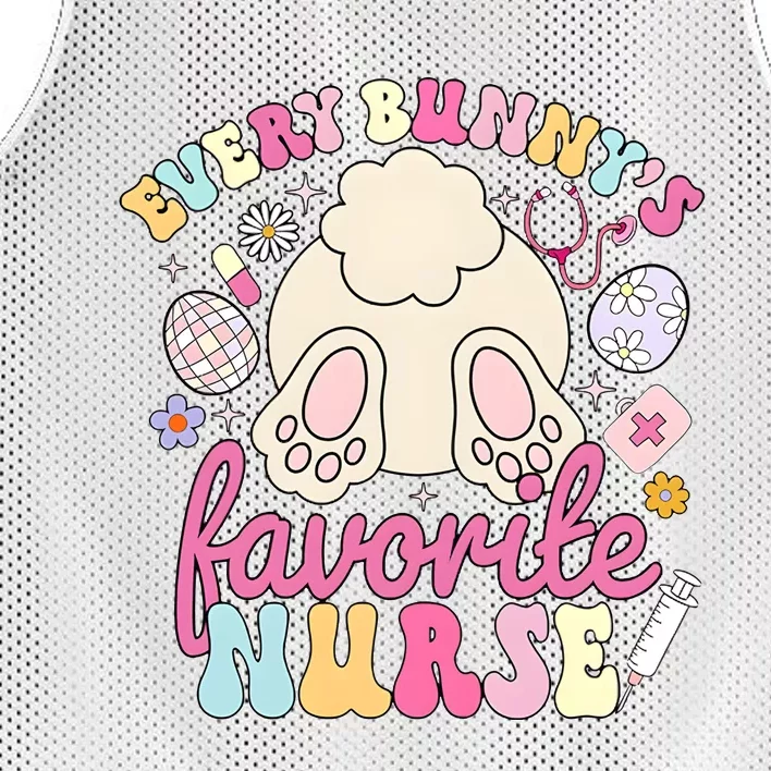 Every BunnyS Favorite Nurse Easter Day Mesh Reversible Basketball Jersey Tank