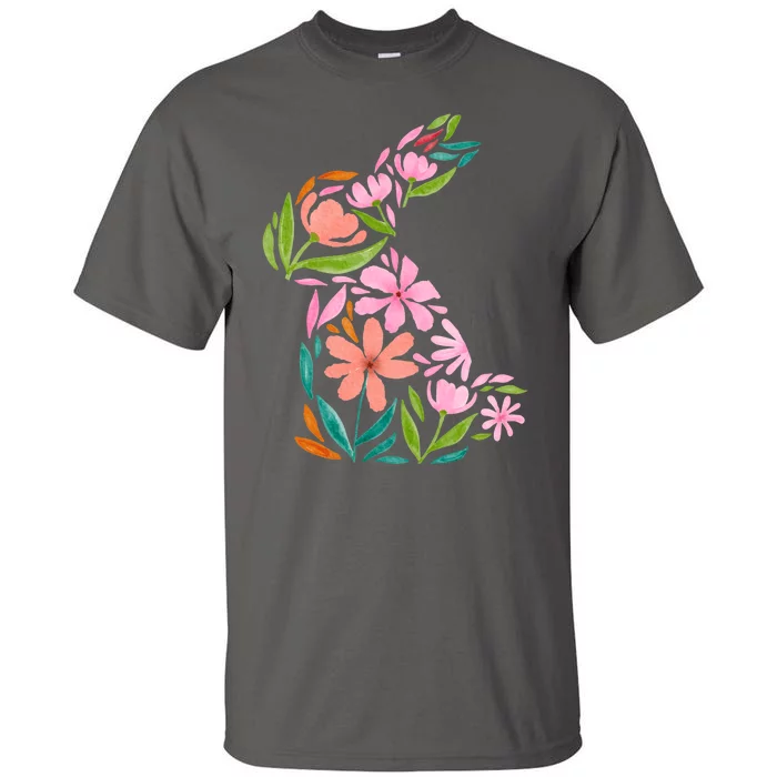 Easter Bunny Flower Holiday Tall T-Shirt