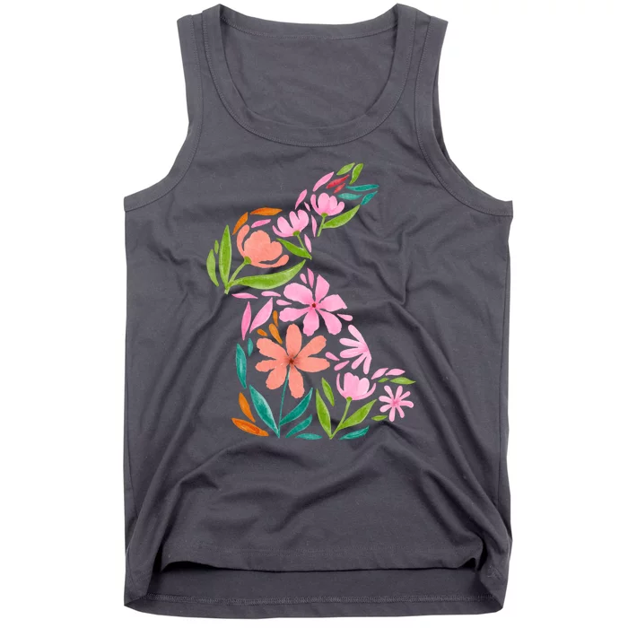 Easter Bunny Flower Holiday Tank Top