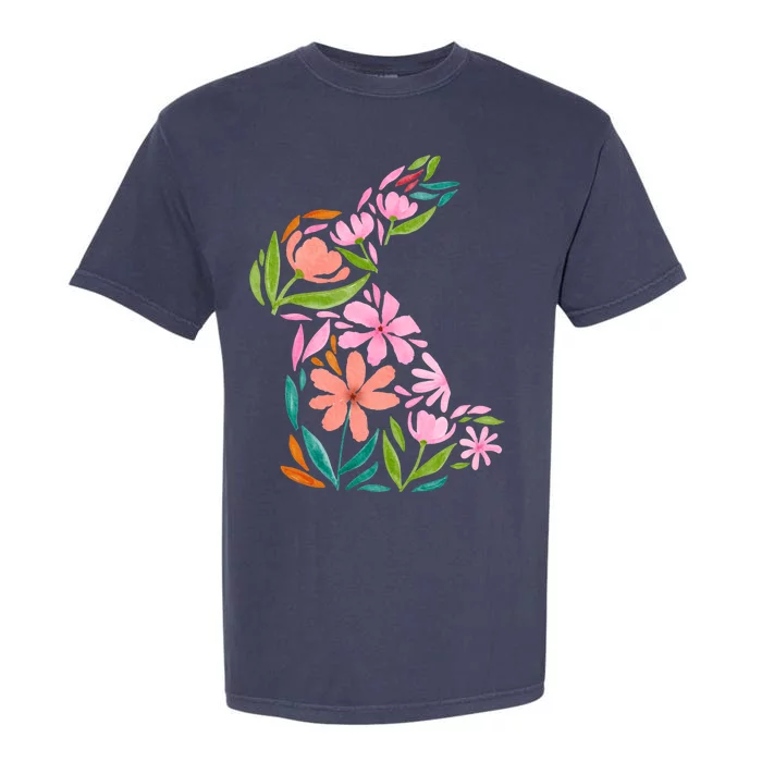 Easter Bunny Flower Holiday Garment-Dyed Heavyweight T-Shirt