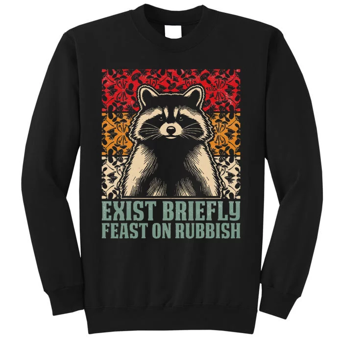 Exist Briefly Feast On Rubbish Raccoon Sweatshirt