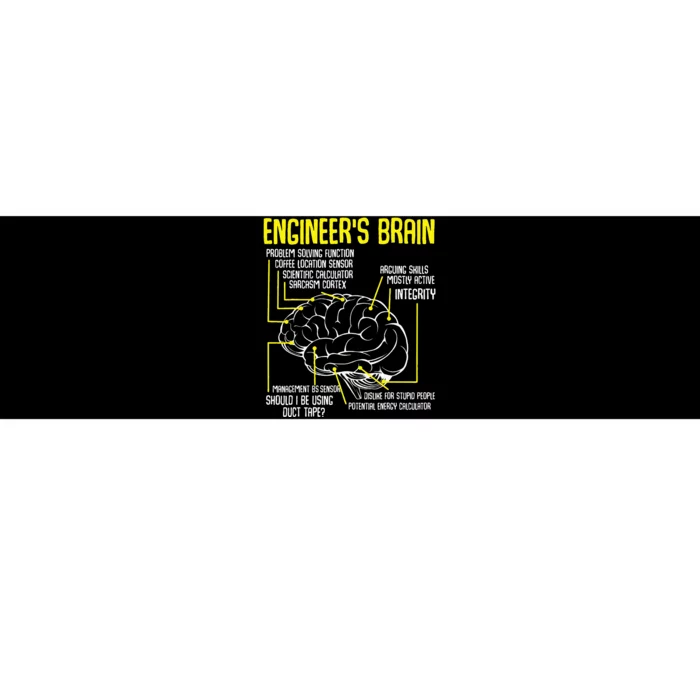 Engineers Brain Funny Engineering Games Process Funny Bumper Sticker