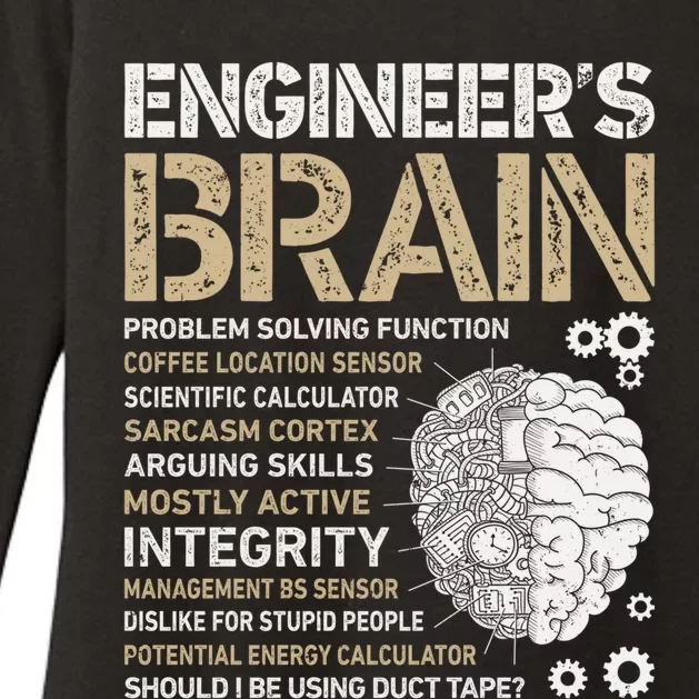 Engineer's Brain Funny Process Engineer Engineering Gift Womens CVC Long Sleeve Shirt