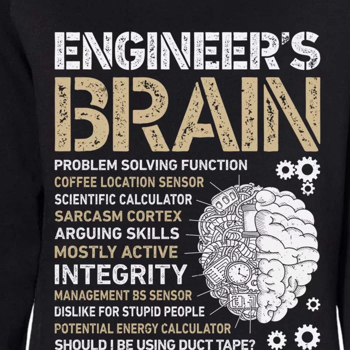 Engineer's Brain Funny Process Engineer Engineering Gift Womens California Wash Sweatshirt