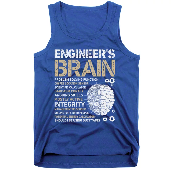 Engineer's Brain Funny Process Engineer Engineering Gift Tank Top