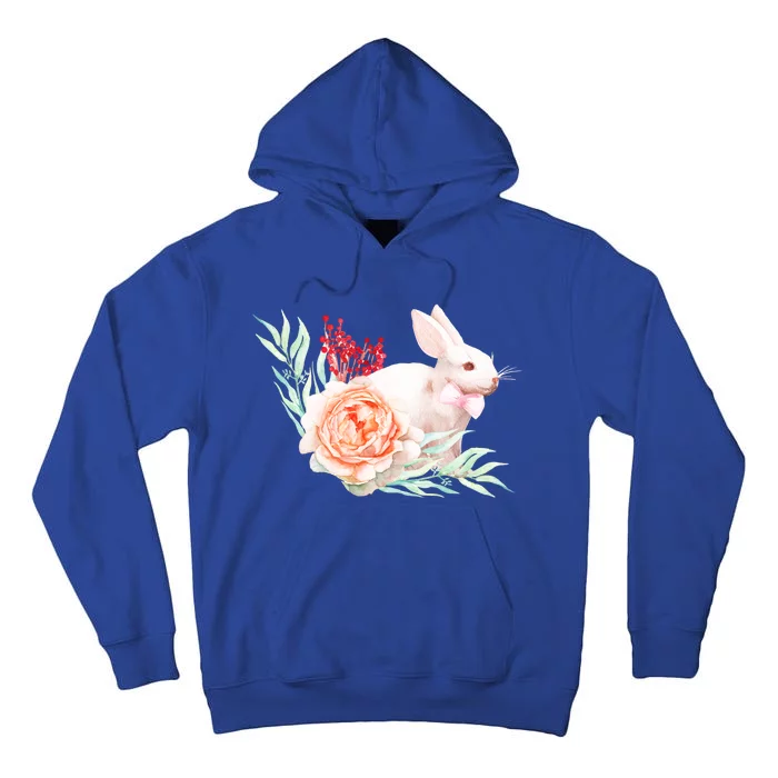 Easter Bunny Flower Spring Art Tall Hoodie