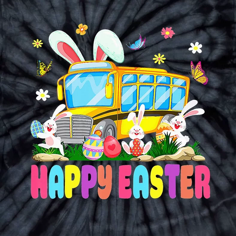 Every Bunny's Favorite School Bus Driver Easter Day Tie-Dye T-Shirt