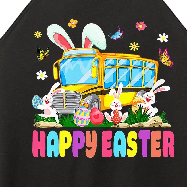 Every Bunny's Favorite School Bus Driver Easter Day Women’s Perfect Tri Rocker Tank