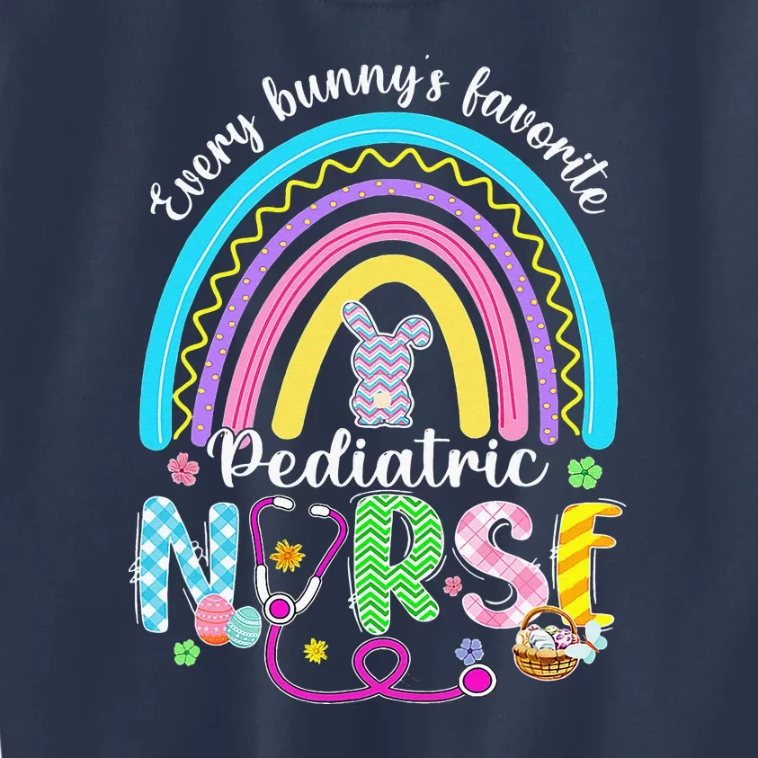 Every Bunny's Favorite Pediatric Nurse Easter Day Kids Sweatshirt