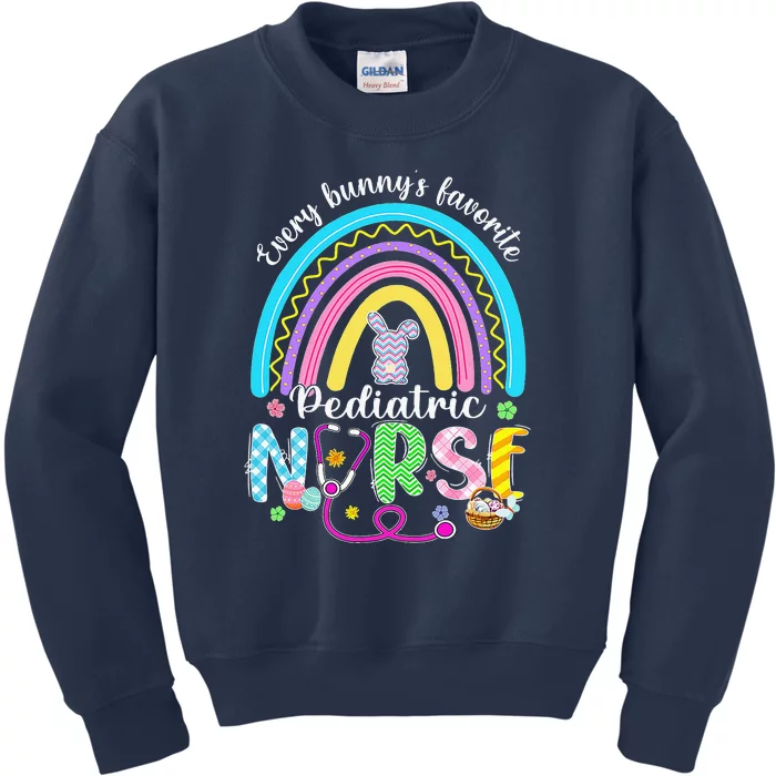 Every Bunny's Favorite Pediatric Nurse Easter Day Kids Sweatshirt