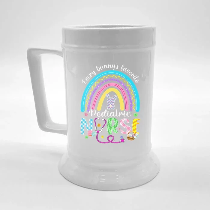 Every Bunny's Favorite Pediatric Nurse Easter Day Front & Back Beer Stein