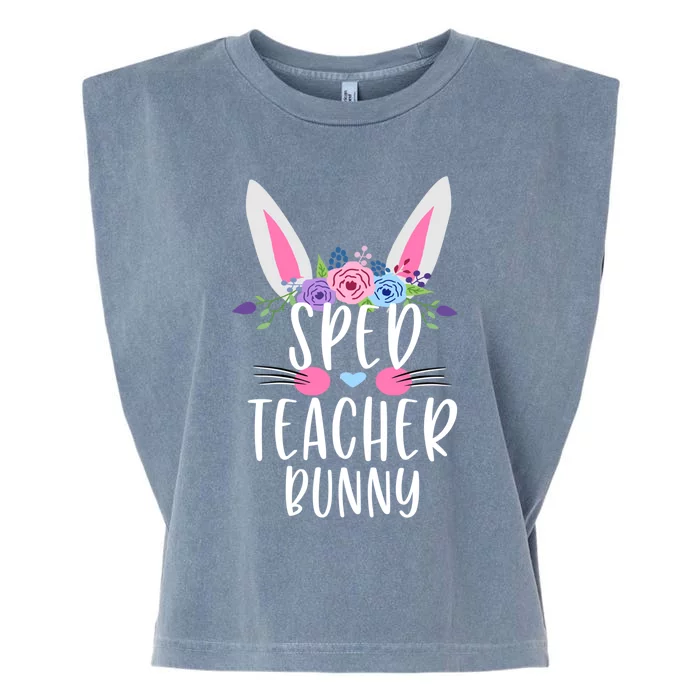 Easter Bunny For Special Education Teacher Gift Garment-Dyed Women's Muscle Tee