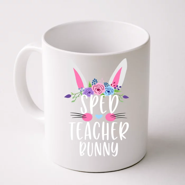 Easter Bunny For Special Education Teacher Gift Front & Back Coffee Mug