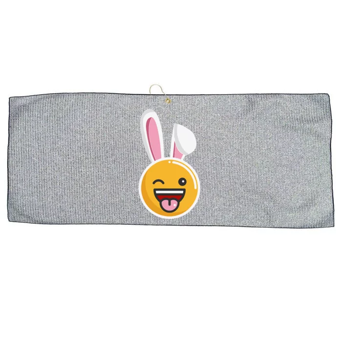 Easter Bunny Funny Egg Ears N Nose Tongue Out Cute Large Microfiber Waffle Golf Towel