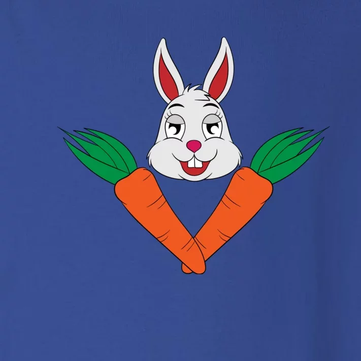 Easter Bunny Face With Carrots Gift Toddler Long Sleeve Shirt