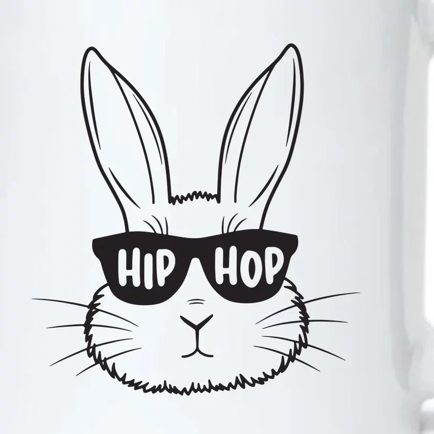 Easter Bunny Face Glasses Rabbit Happy Easter Black Color Changing Mug