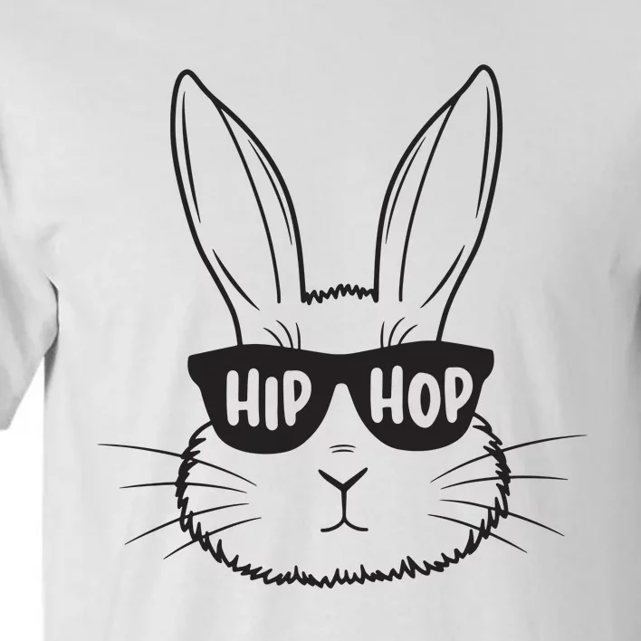 Easter Bunny Face Glasses Rabbit Happy Easter Tall T-Shirt