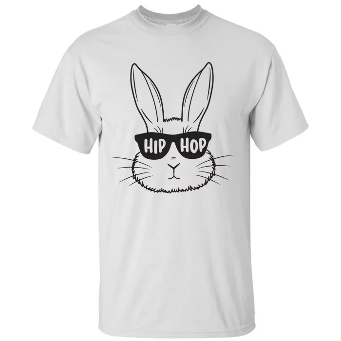 Easter Bunny Face Glasses Rabbit Happy Easter Tall T-Shirt