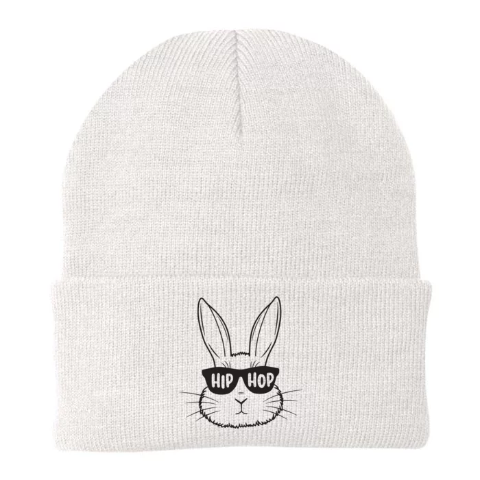 Easter Bunny Face Glasses Rabbit Happy Easter Knit Cap Winter Beanie