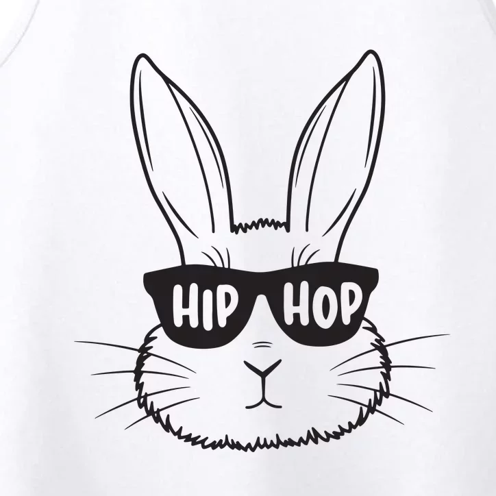 Easter Bunny Face Glasses Rabbit Happy Easter Performance Tank