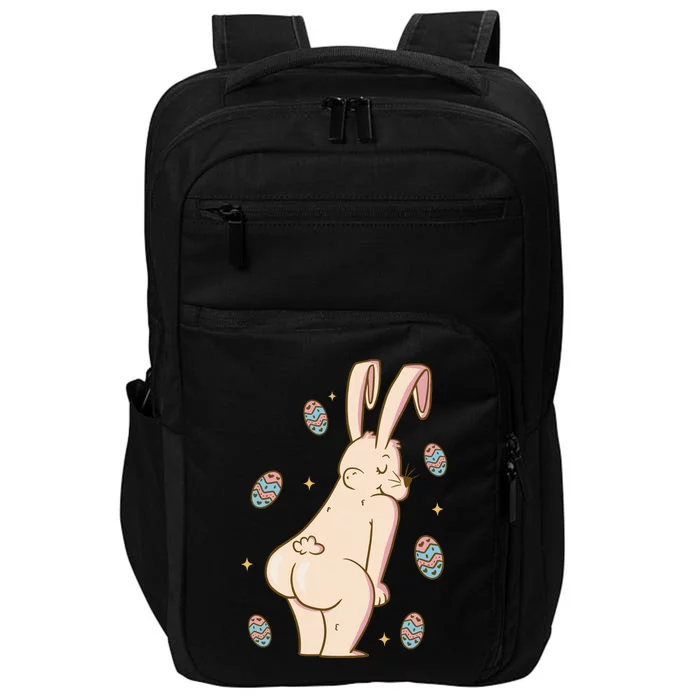 Easter Bunny Funny Twerk Impact Tech Backpack