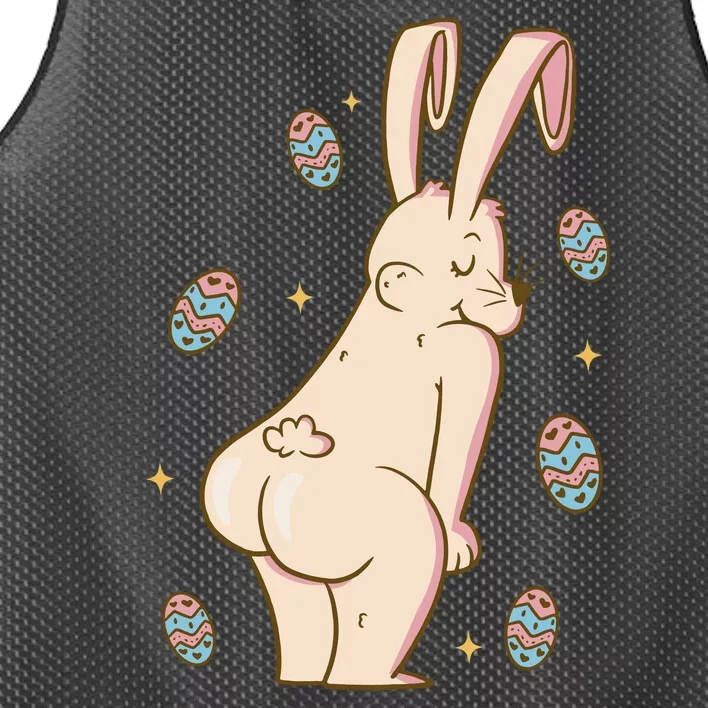 Easter Bunny Funny Twerk Mesh Reversible Basketball Jersey Tank