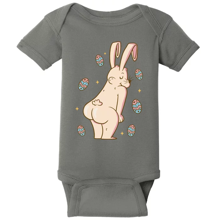 Easter Bunny Funny Twerk Baby Bodysuit