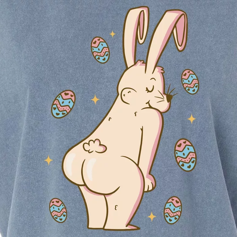 Easter Bunny Funny Twerk Garment-Dyed Women's Muscle Tee