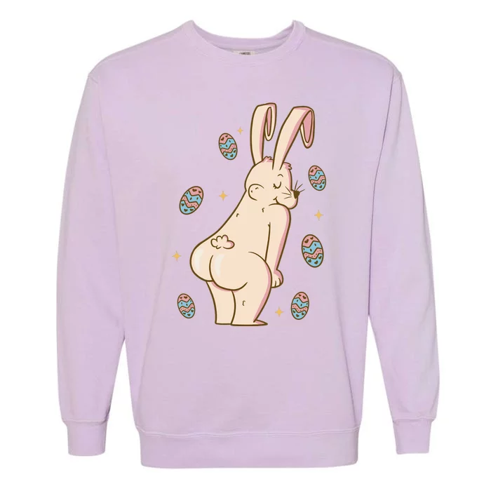 Easter Bunny Funny Twerk Garment-Dyed Sweatshirt