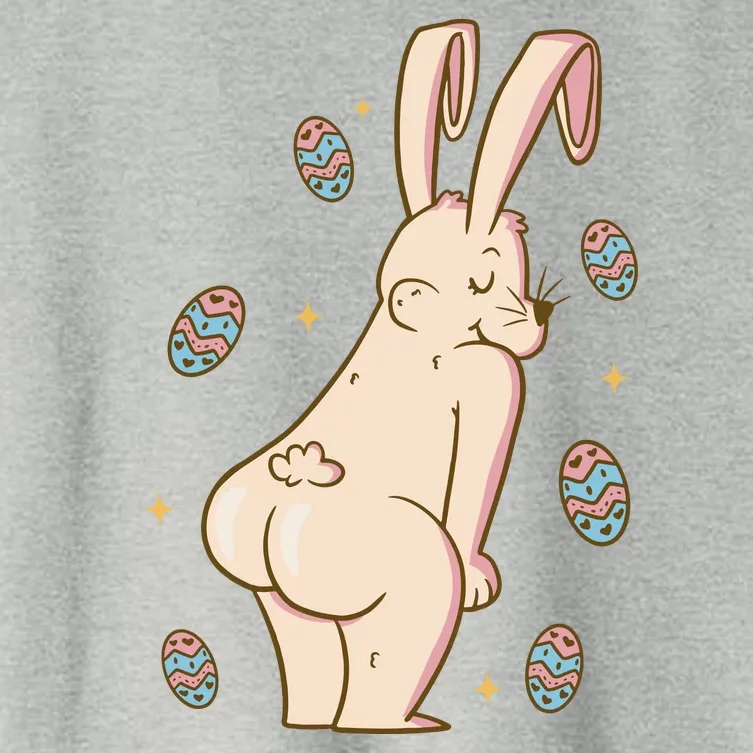 Easter Bunny Funny Twerk Women's Crop Top Tee