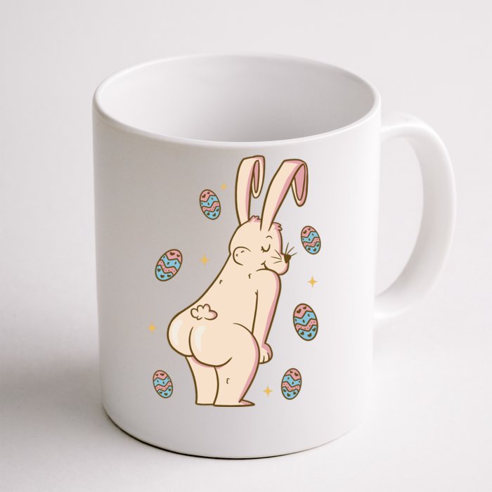 Easter Bunny Funny Twerk Front & Back Coffee Mug