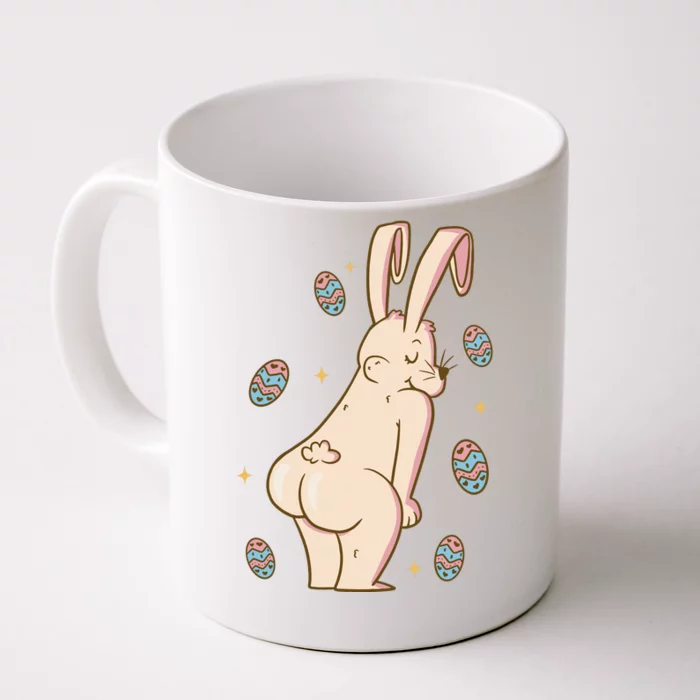 Easter Bunny Funny Twerk Front & Back Coffee Mug