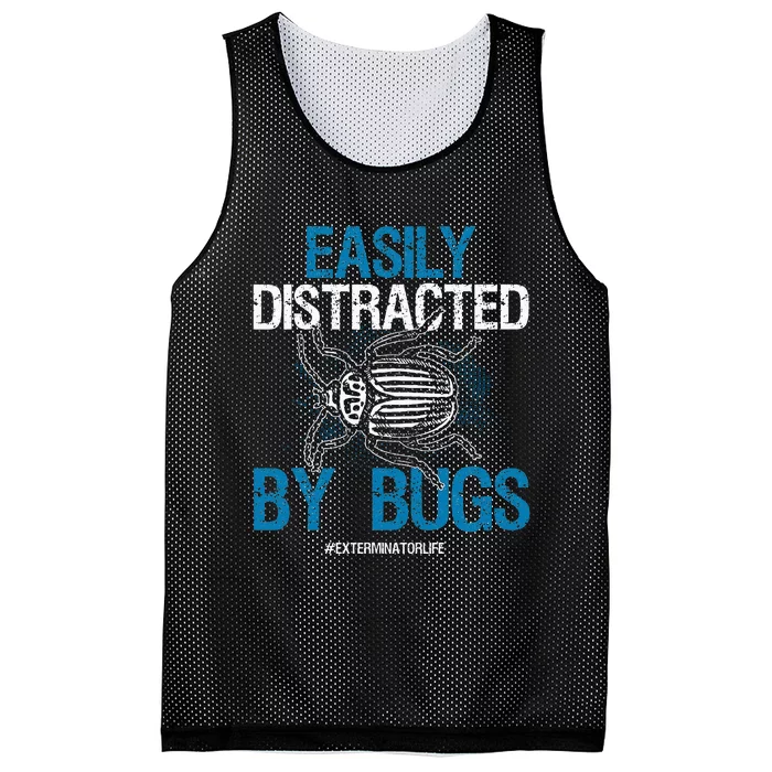 Exterminator Bugs Funny Exterminator Life Gift Mesh Reversible Basketball Jersey Tank