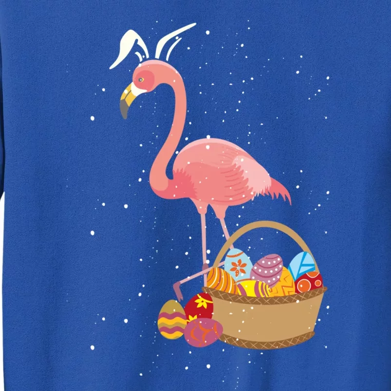 Easter Basket Flamingo Funny Egg Hunter Pink Bird Lover Gift Sweatshirt