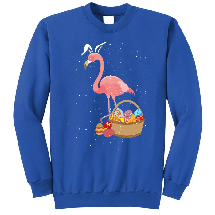 Easter Basket Flamingo Funny Egg Hunter Pink Bird Lover Gift Sweatshirt