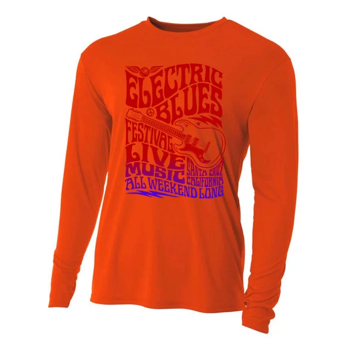 Electric Blues Festival Live Music Santa Cruz California Cooling Performance Long Sleeve Crew