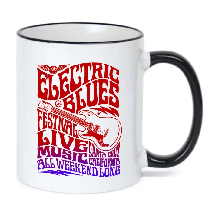 Electric Blues Festival Live Music Santa Cruz California Black Color Changing Mug