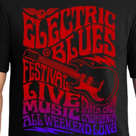 Electric Blues Festival Live Music Santa Cruz California Pajama Set